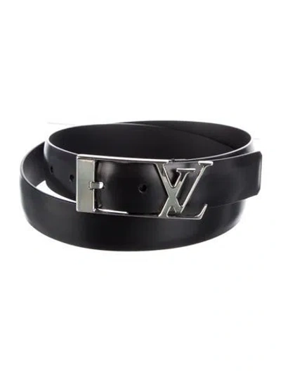 Pre-owned Louis Vuitton 2014 Anagramme Belt In Black