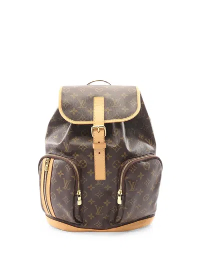 Pre-owned Louis Vuitton 2014 Bosphore Monogram Backpack In Brown