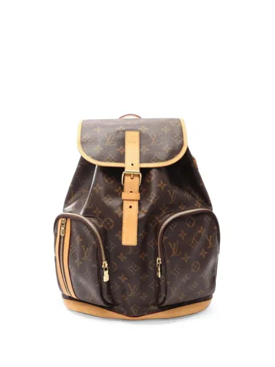 Pre-owned Louis Vuitton 2014 Bosphore Monogram Backpack In Brown