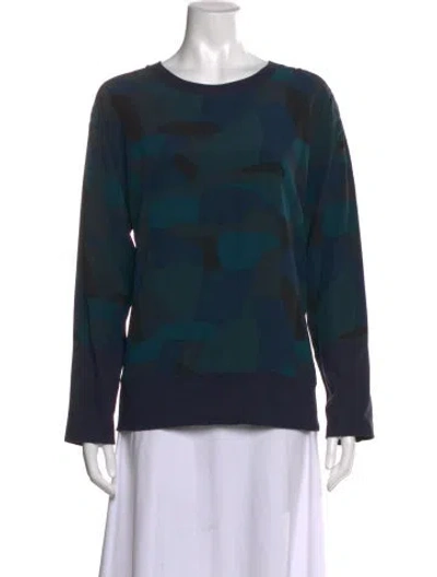 Pre-owned Louis Vuitton 2014 Camouflage Print Sweatshirt In Blue