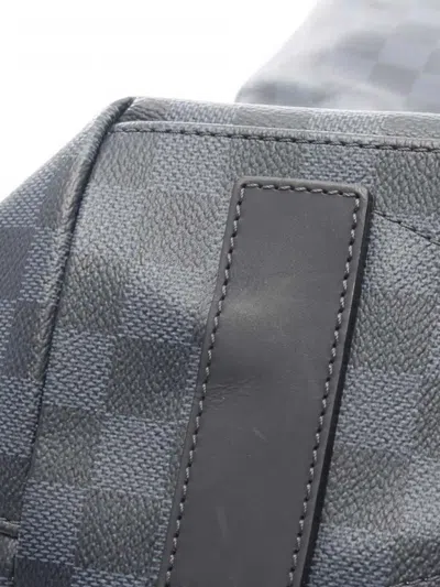 Pre-owned Louis Vuitton 2014 Damier Cobalt Folded Messenger Bag Satchel In Blue