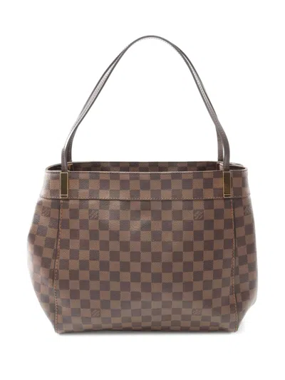 Pre-owned Louis Vuitton 2014 Damier Ebene Marylebone Gm Tote Bag In Brown