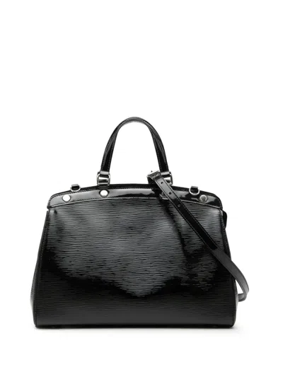 Pre-owned Louis Vuitton 2014 Electric Epi Brea Mm Satchel In Black