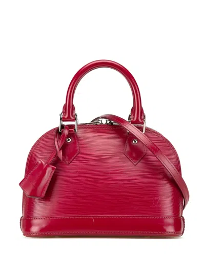 Pre-owned Louis Vuitton 2014 Epi Alma Bb Satchel In Pink