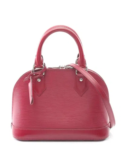 Pre-owned Louis Vuitton 2014 Epi Alma Bb Satchel In Pink