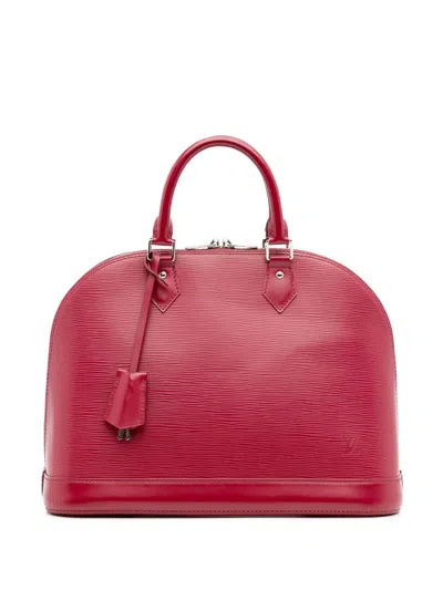 Pre-owned Louis Vuitton 2014 Epi Alma Mm Handbag In Pink