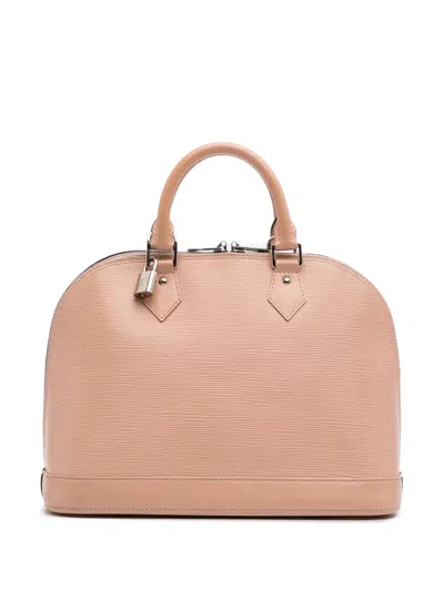 Pre-owned Louis Vuitton 2014 Epi Alma Pm Handbag In Pink