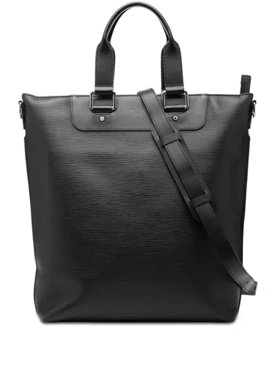 Pre-owned Louis Vuitton 2014 Epi Cabas Sac Jour Satchel In Black
