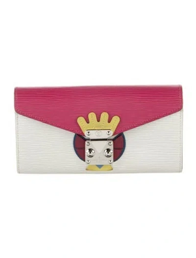 Pre-owned Louis Vuitton 2014 Epi Leather Sarah Wallet In Multi