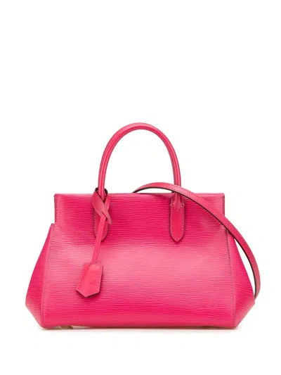 Pre-owned Louis Vuitton 2014 Epi Marly Bb Satchel In Pink