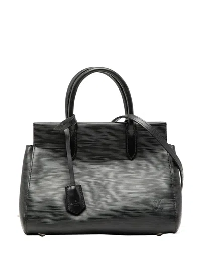Pre-owned Louis Vuitton 2014 Epi Marly Bb Satchel In Black
