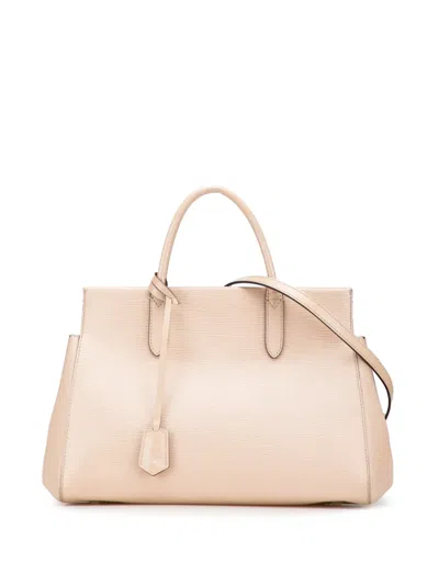 Pre-owned Louis Vuitton 2014 Epi Marly Mm Satchel In Brown