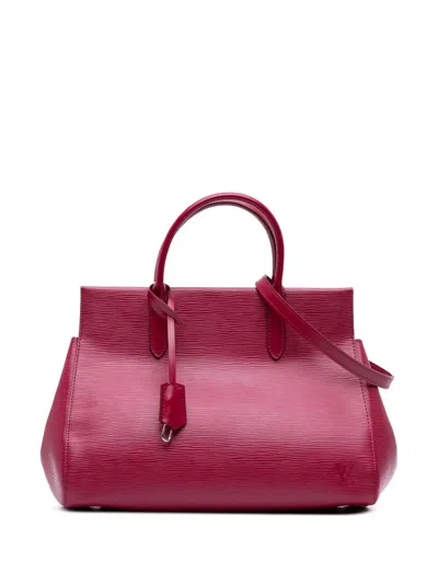 Pre-owned Louis Vuitton 2014 Epi Marly Mm Satchel In Pink