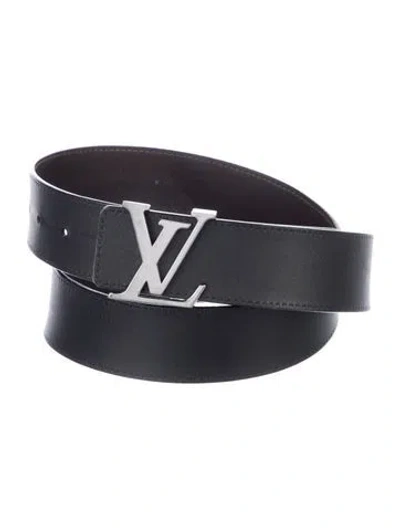 Pre-owned Louis Vuitton 2014 Initiales Reversible Waist Belt In Brown