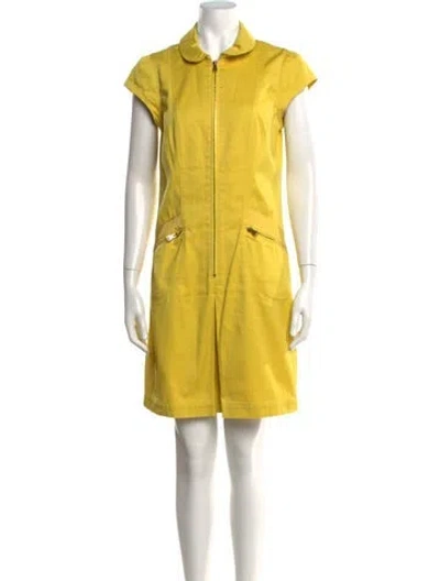 Pre-owned Louis Vuitton 2014 Knee-length Dress In Yellow