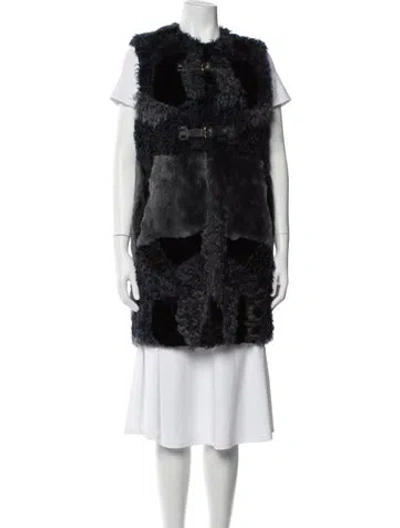 Pre-owned Louis Vuitton 2014 Lamb Fur Fur Jacket In Multi