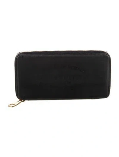 Pre-owned Louis Vuitton 2014 Leather Continental Wallet In Black