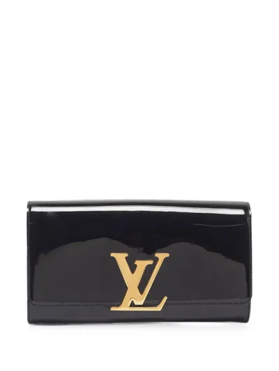 Pre-owned Louis Vuitton 2014 Louise Clutch Bag In Black