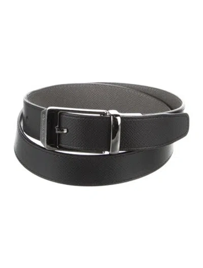 Pre-owned Louis Vuitton 2014 Lv Monogram Belt In Black