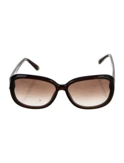Pre-owned Louis Vuitton 2014 Lv Monogram Sunglasses In Brown