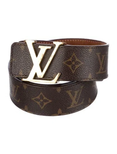 Pre-owned Louis Vuitton 2014 Lv Monogram Waist Belt In Brown
