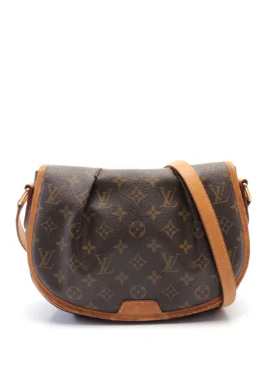 Pre-owned Louis Vuitton 2014 Menilmontant Pm Shoulder Bag In Brown