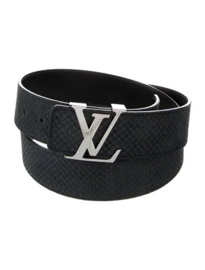 Pre-owned Louis Vuitton 2014 Mini Damier Waist Belt In Black