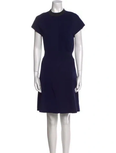 Pre-owned Louis Vuitton 2014 Mini Dress In Blue