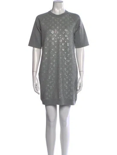 Pre-owned Louis Vuitton 2014 Mini Dress In Grey