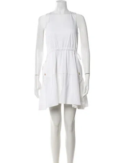 Pre-owned Louis Vuitton 2014 Mini Dress In White