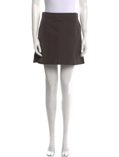 Pre-owned Louis Vuitton 2014 Mini Skirt In Gray