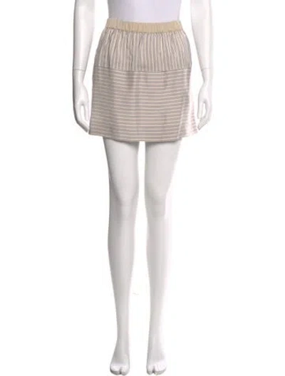 Pre-owned Louis Vuitton 2014 Mini Skirt In Neutral