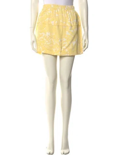 Pre-owned Louis Vuitton 2014 Mini Skirt In Yellow