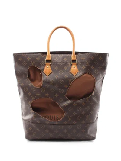 Louis Vuitton 2014 Monogram Cut-out Tote Bag In Brown