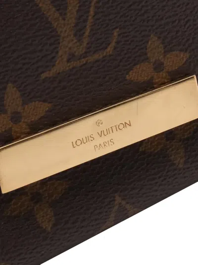 Pre-owned Louis Vuitton 2014 Monogram Favorite Mm Satchel In Brown
