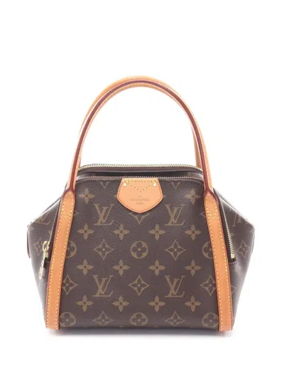 Pre-owned Louis Vuitton 2014 Monogram Marais Bb Handbag In Brown