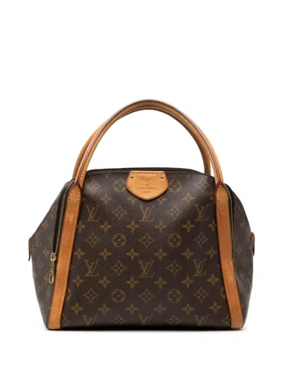 Pre-owned Louis Vuitton 2014 Monogram Marais Mm Handbag In Brown