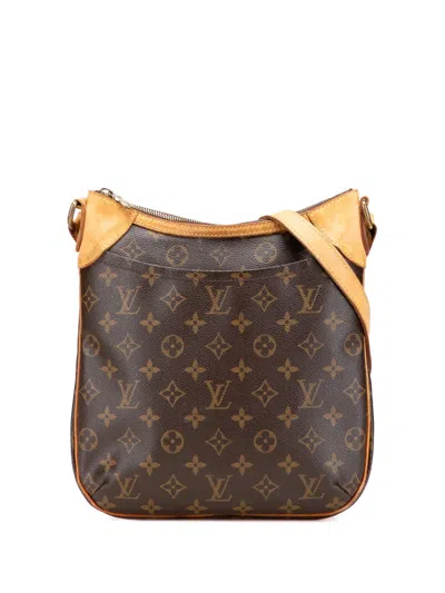 Pre-owned Louis Vuitton 2014 Monogram Odeon Pm Crossbody Bag In Brown