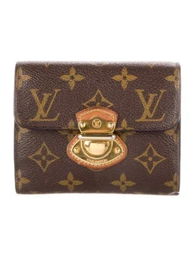 Pre-owned Louis Vuitton 2014 Monogram Pattern Koala Wallet In Brown