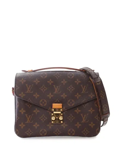 Pre-owned Louis Vuitton 2014 Monogram Pochette Metis Satchel