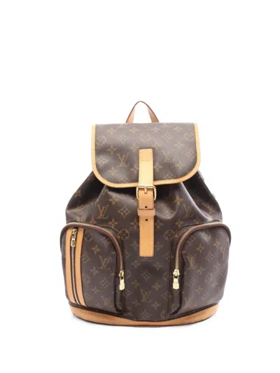 Pre-owned Louis Vuitton 2014 Monogram Sac A Dos Bosphore Backpack In Brown