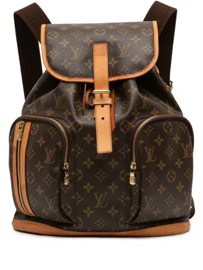 Pre-owned Louis Vuitton 2014 Monogram Sac A Dos Bosphore Backpack In Brown