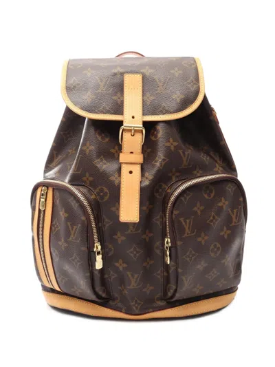 Pre-owned Louis Vuitton 2014 Monogram Sac A Dos Bosphore Backpack In Brown