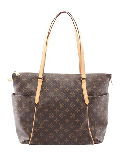 Pre-owned Louis Vuitton 2014 Monogram Totally Mm Tote Bag In Brown