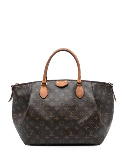 Pre-owned Louis Vuitton 2014 Monogram Turenne Gm Satchel In Brown