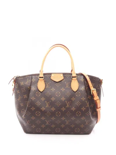 Pre-owned Louis Vuitton 2014 Monogram Turenne Mm Satchel In Brown