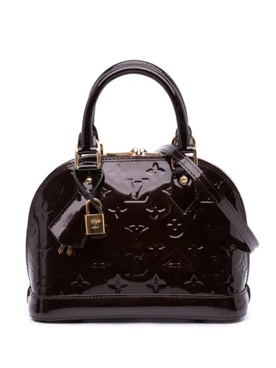 Pre-owned Louis Vuitton 2014 Monogram Vernis Alma Bb Satchel