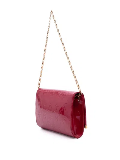 Pre-owned Louis Vuitton 2014 Monogram Vernis Ana Satchel In Pink