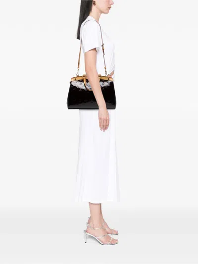 Pre-owned Louis Vuitton 2014 Monogram Vernis Brea Pm Satchel In Purple