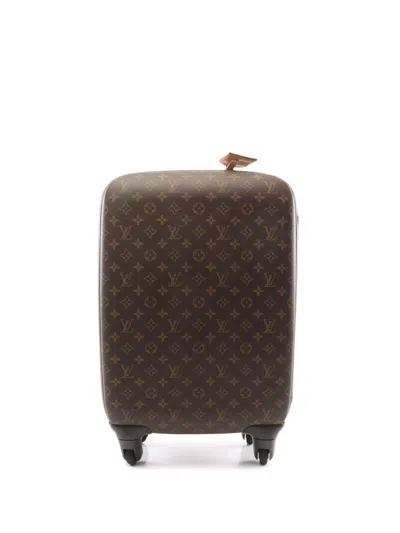 Pre-owned Louis Vuitton 2014 Monogram Zephyr 50 Travel Bag In Brown